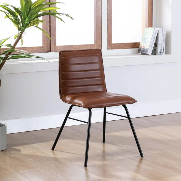 Zakariya Side Chair in Brown