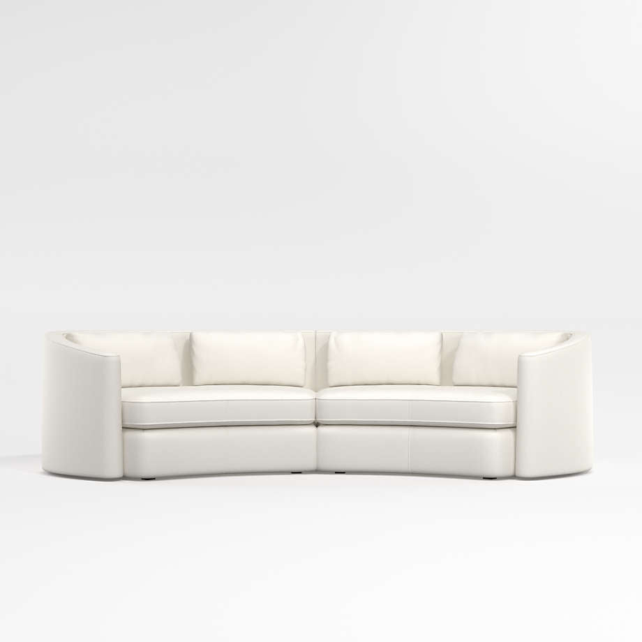 Nouveau 2-Piece Curved Sectional Sofa