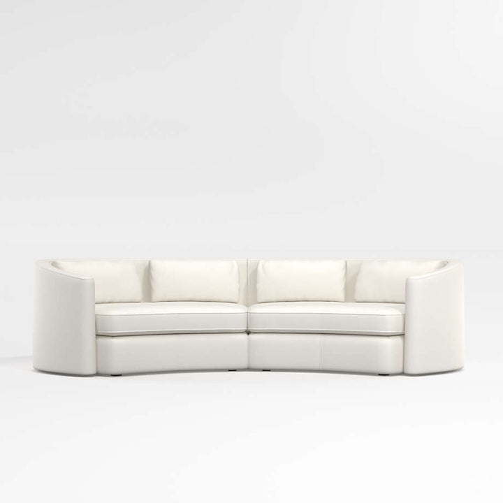 Nouveau 2-Piece Curved Sectional Sofa
