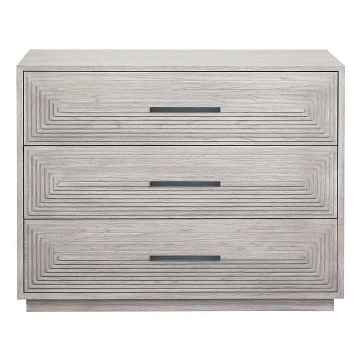 James Modern Classic Grey 3 Drawer Wood Dresser