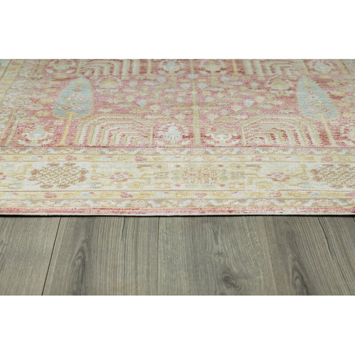 Richards Power Loom Area Rug In Pink Beige-9'3"x11'10"