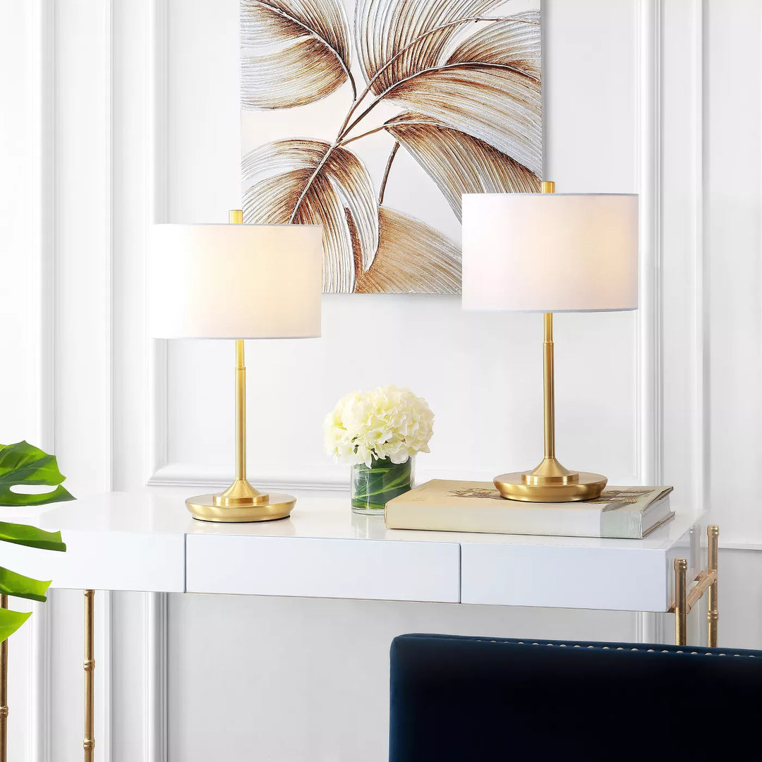 Taren Table Lamp Brass Gold-Safavieh