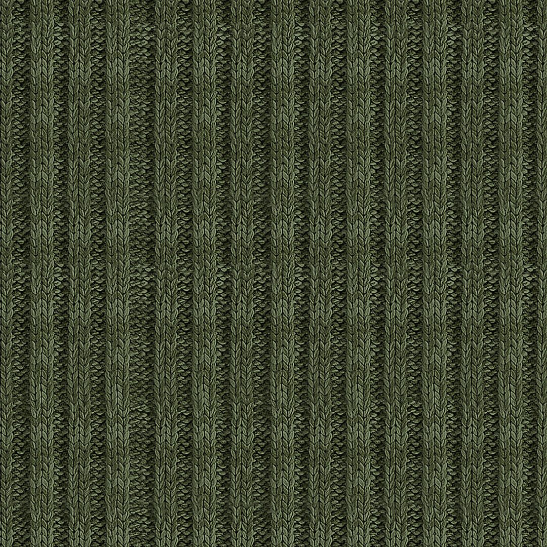 Sweater Knit Green Throw Blanket