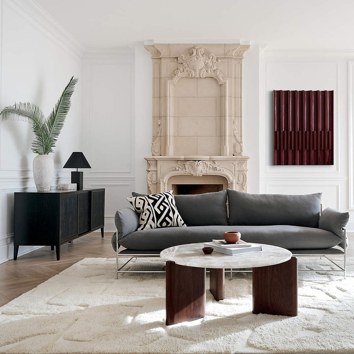 SANTORO WHITE QUARTZ COFFEE TABLE