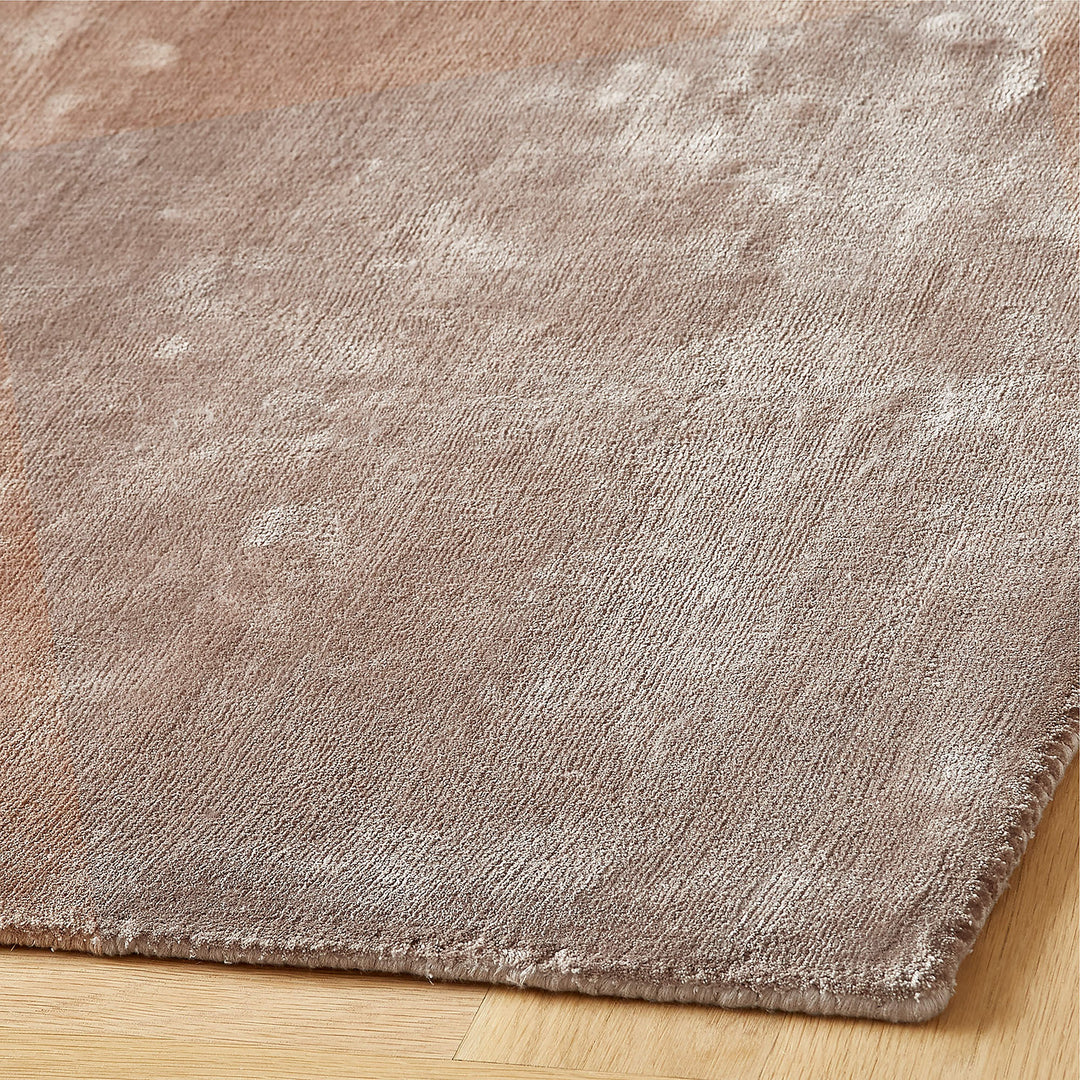 Anders Dusty Rose Pink Tencel Lyocell Area Rug-9'x12'