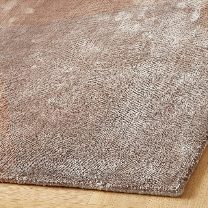 Anders Dusty Rose Pink Tencel Lyocell Area Rug-9'x12'