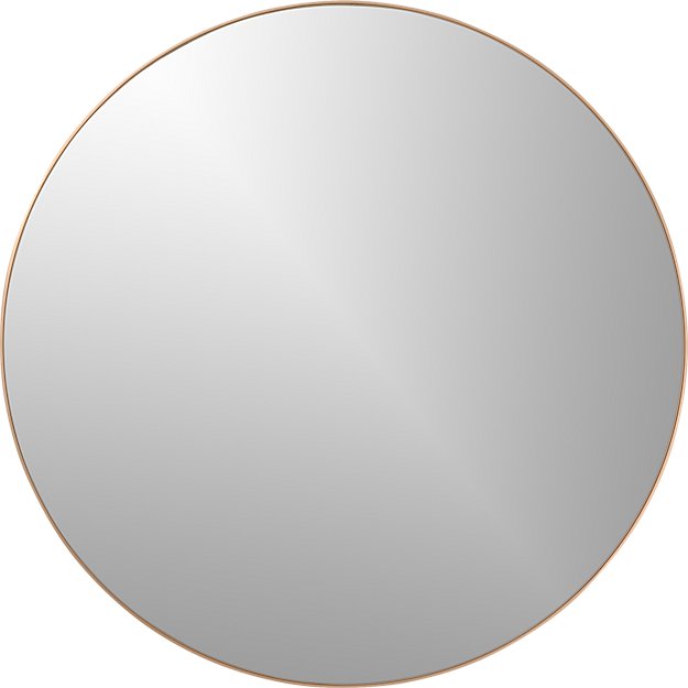 INFINITY ROUND BRASS WALL MIRROR