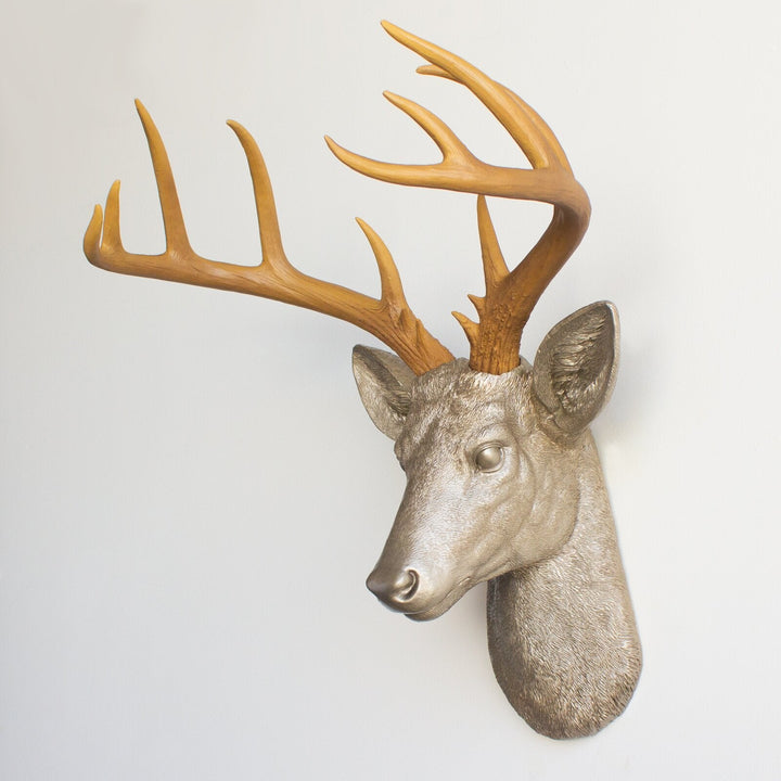 Large Deer Head Faux Taxidermy Wall Decor