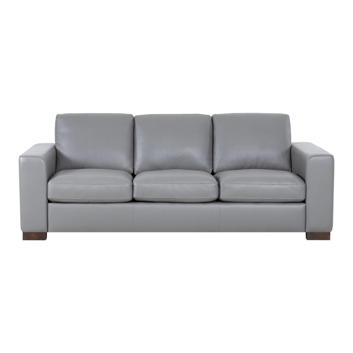 Ajmy Genuine Leather Square Arm Sofa