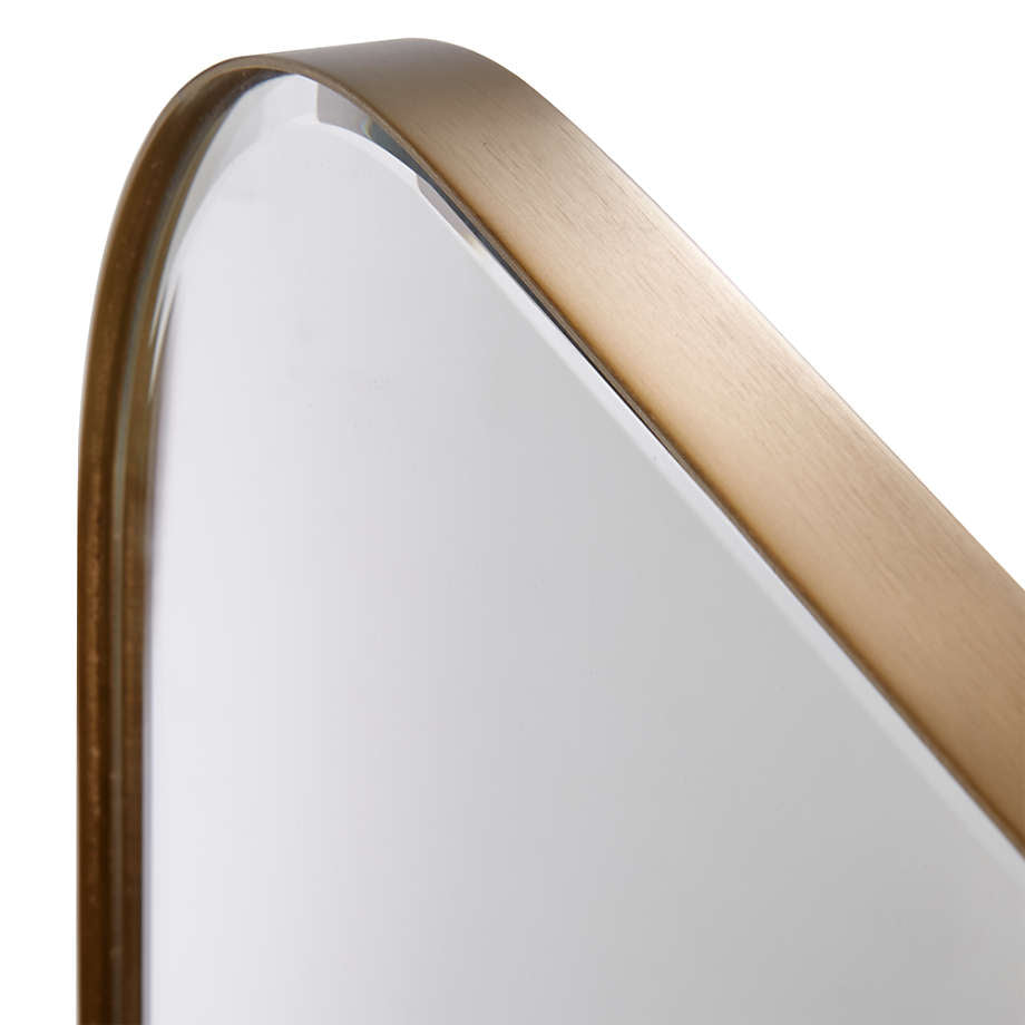 Edge Brass Arch Wall Mirror