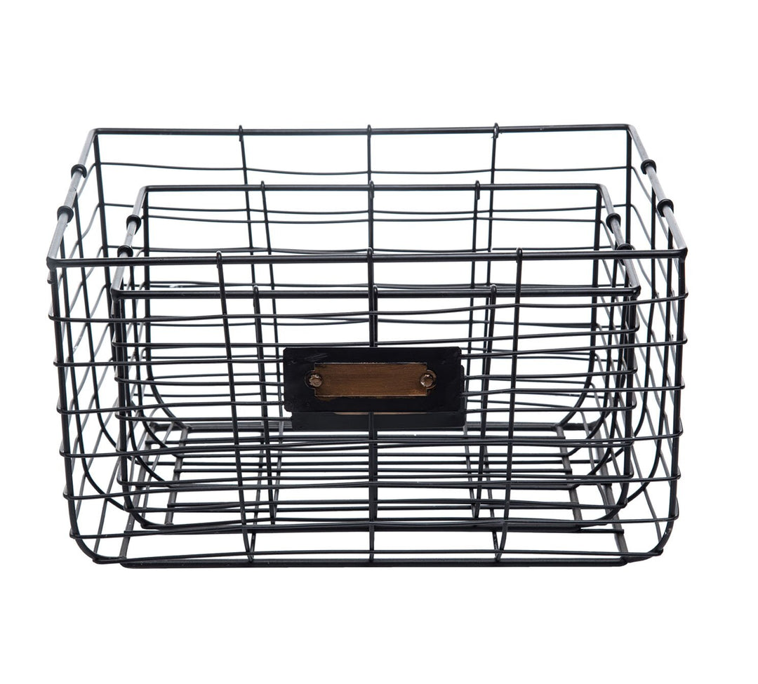 2 Piece Wire small Basket