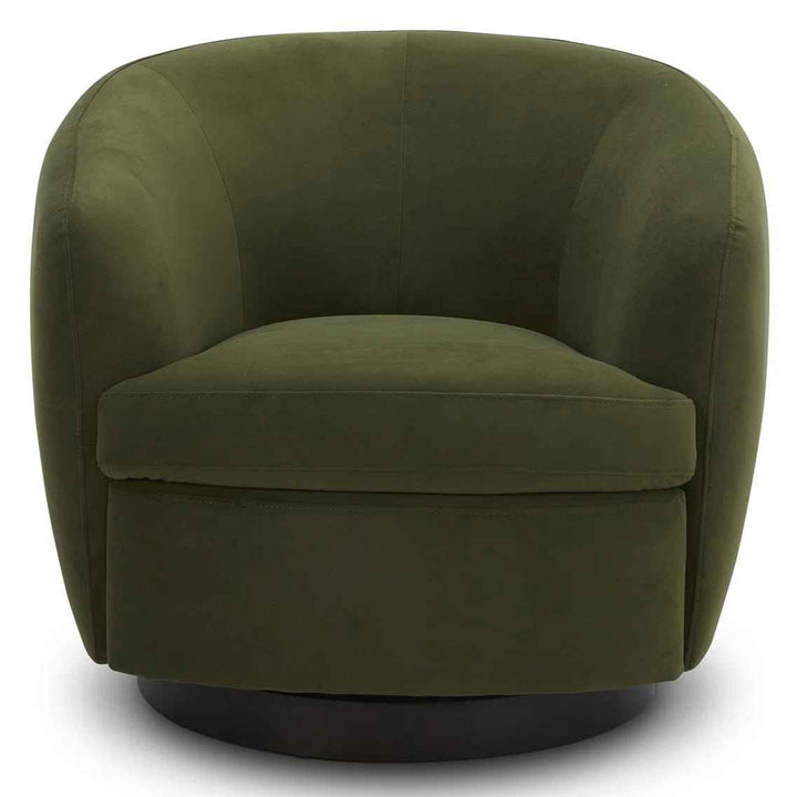 Marcy Upholstered Swivel Barrel Chair