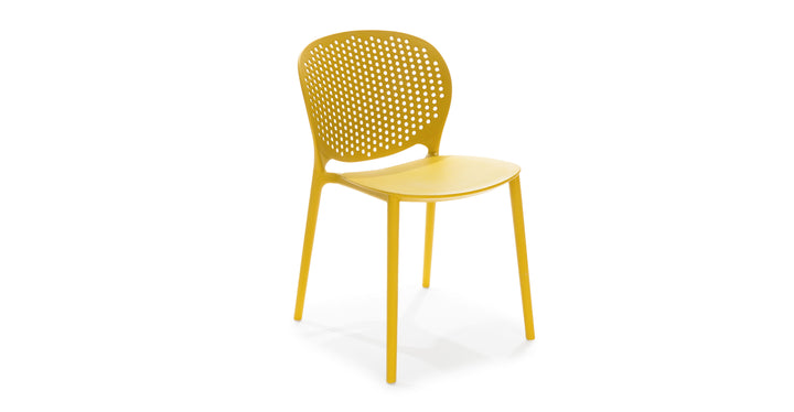 Dot Sun Yellow Dining Chair Set Of 2