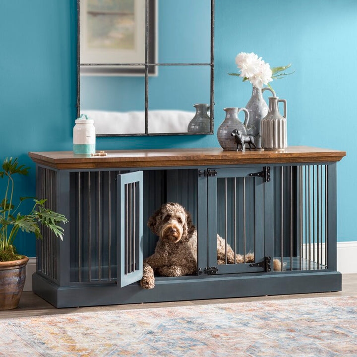 Damien Double Wide Small Credenza Pet Crate