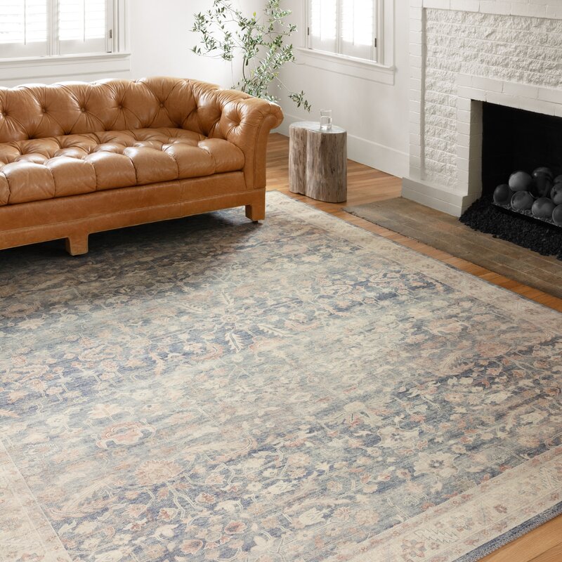 Jacques Oriental Blue Area Rug-7'6''x9'6''