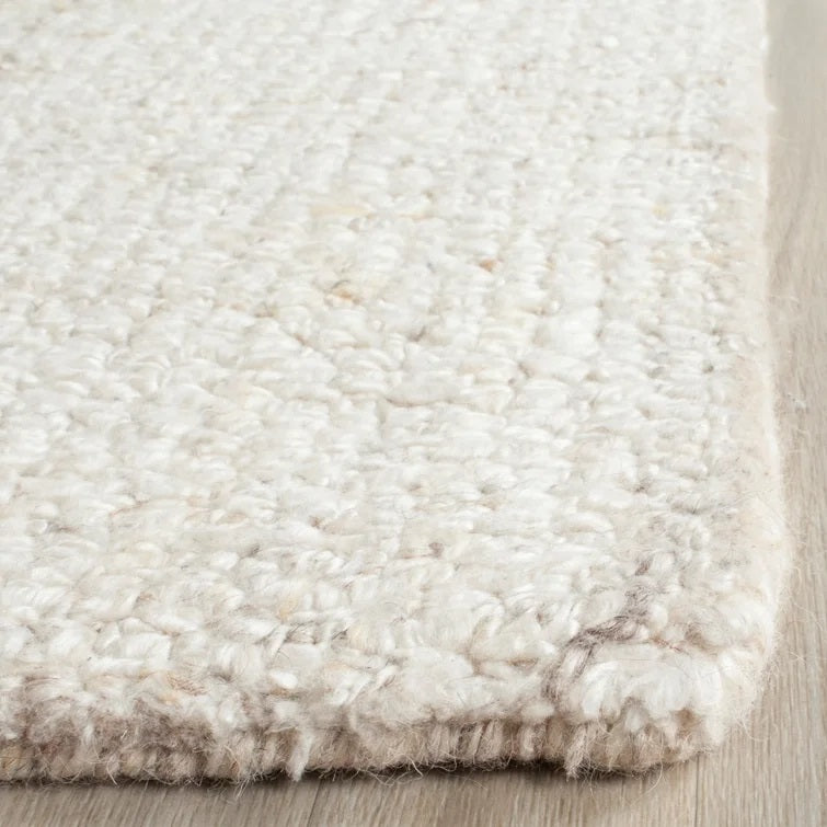 Gaten Handmade Tufted Area Rug in Ivory-9'x12'