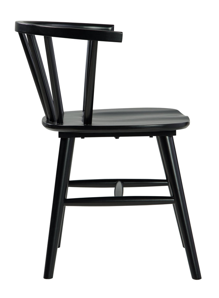 Arielle Rubber Wood Windsor Back Side Chair