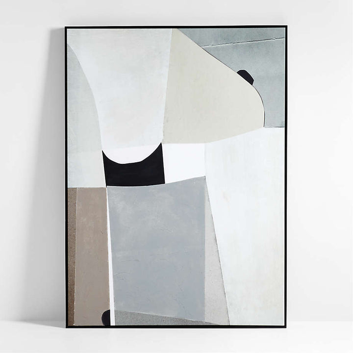 Composition of Neutrals Print With Frame-75"x55"