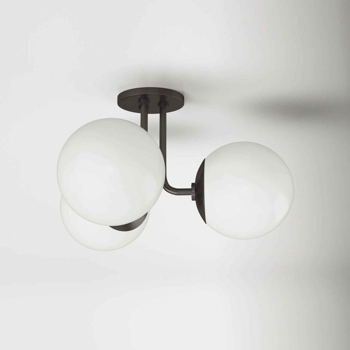 Luna Glass Semi Flush Mount