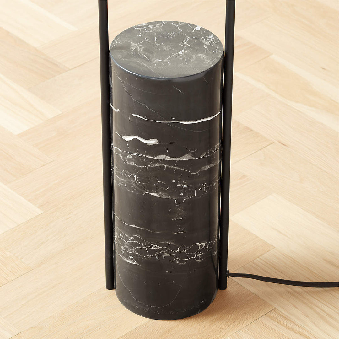 POLO BLACK MARBLE FLOOR LAMP