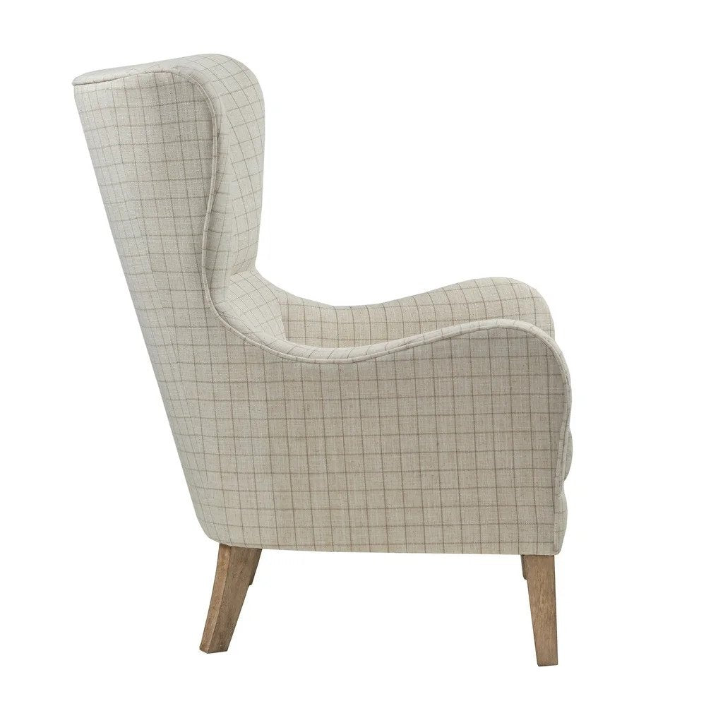 Madison Park Leda Swoop Wing Chair
