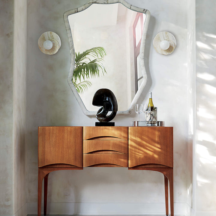 Astr White Onyx Wall Sconce