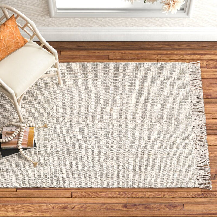 Gia Handmade Flatweave Jute Sisal Off White Area Rug-2'6"x10'