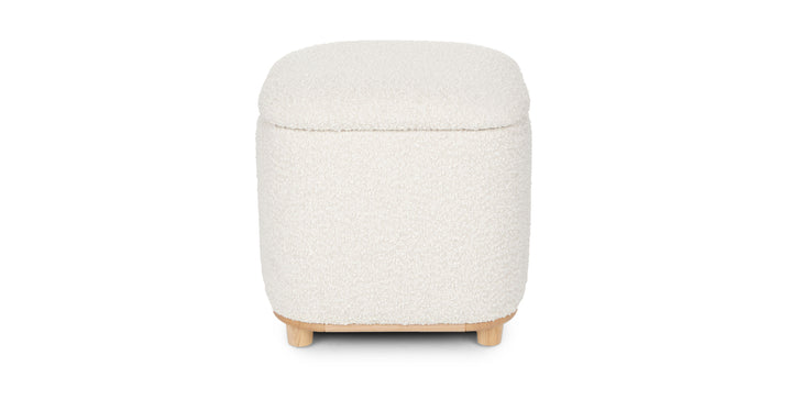 Maribo Ivory Boucle Storage Ottoman