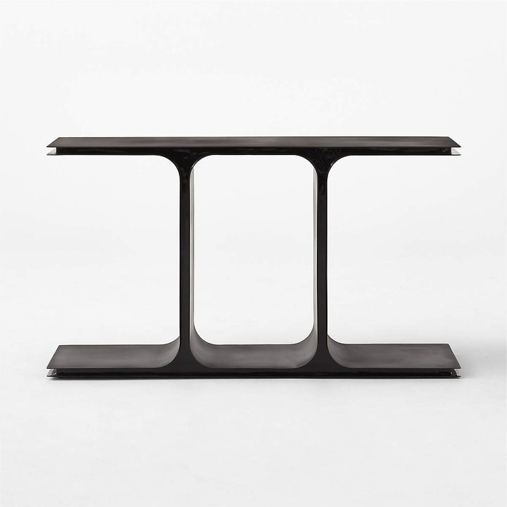 IPSILON BLACK METAL CONSOLE TABLE