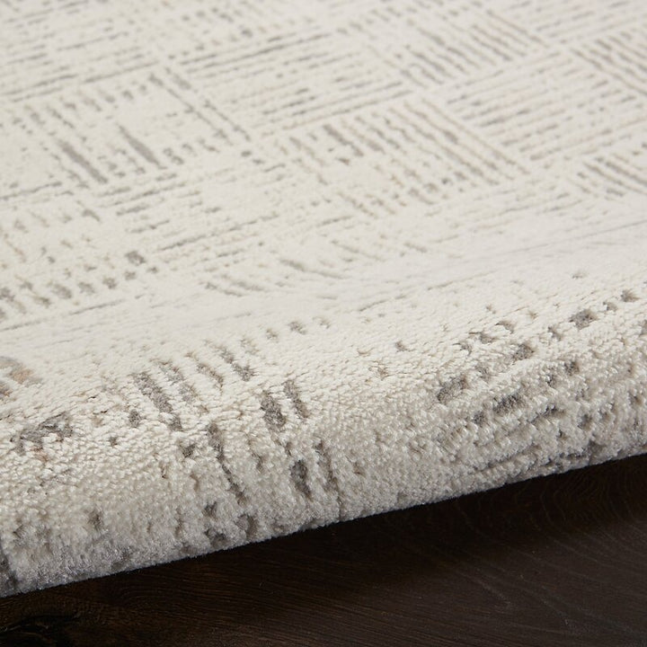 Alyse Geometric Gray/Ivory Area Rug-7'10''x9'10''