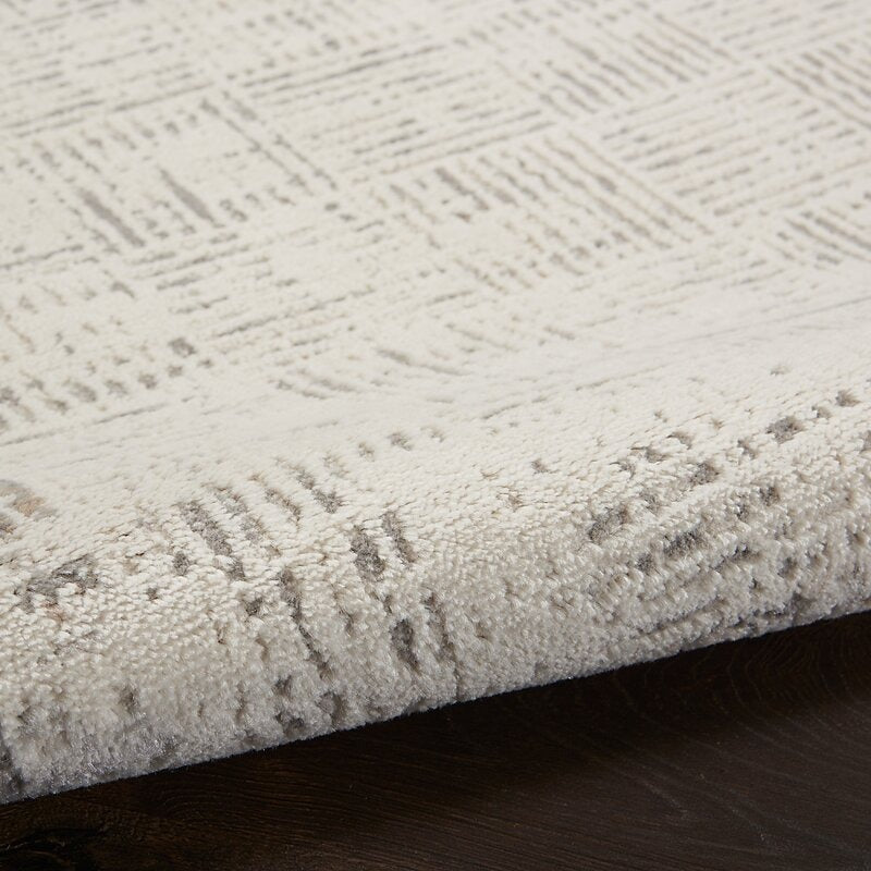 Alyse Geometric Gray/Ivory Area Rug-7'10''x9'10''