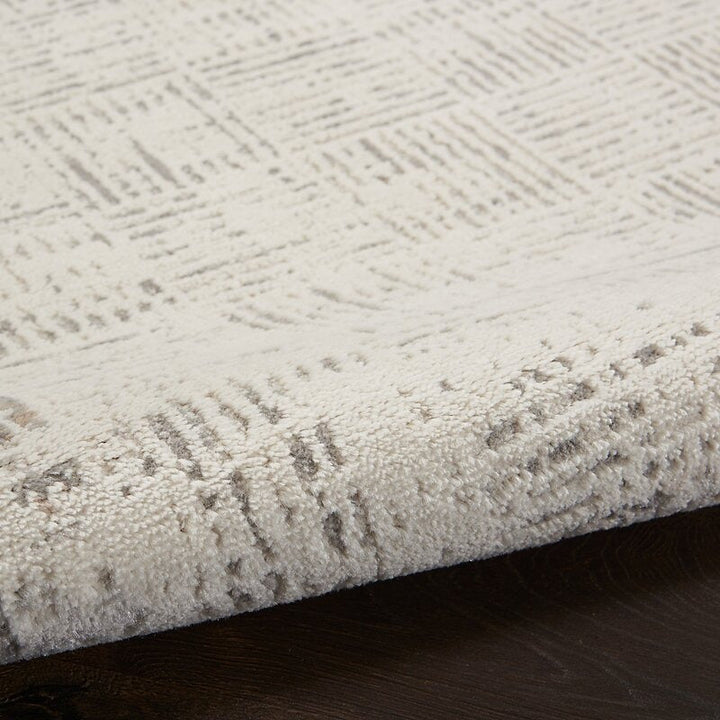 Alyse Geometric Gray/Ivory Area Rug-7'10''x9'10''