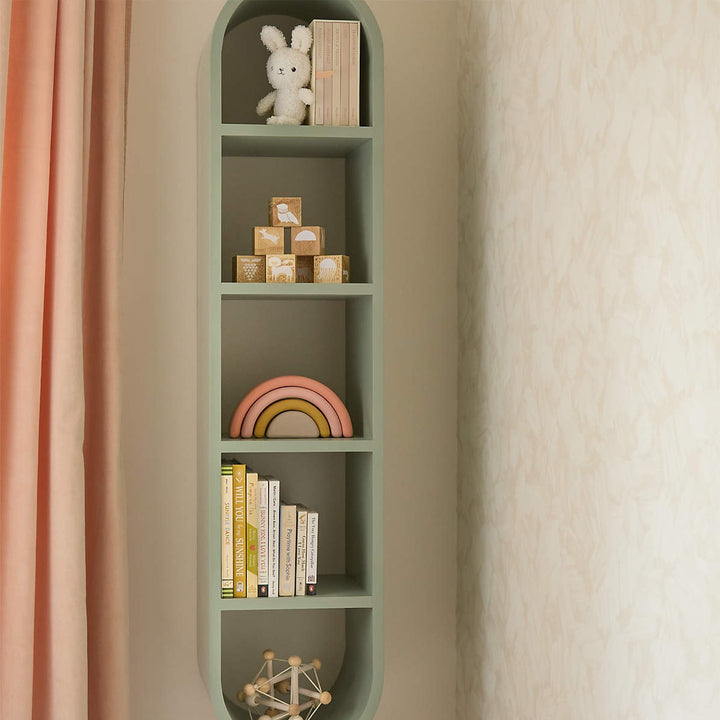 Mallory Kids Large Sage Green Wall Shelf