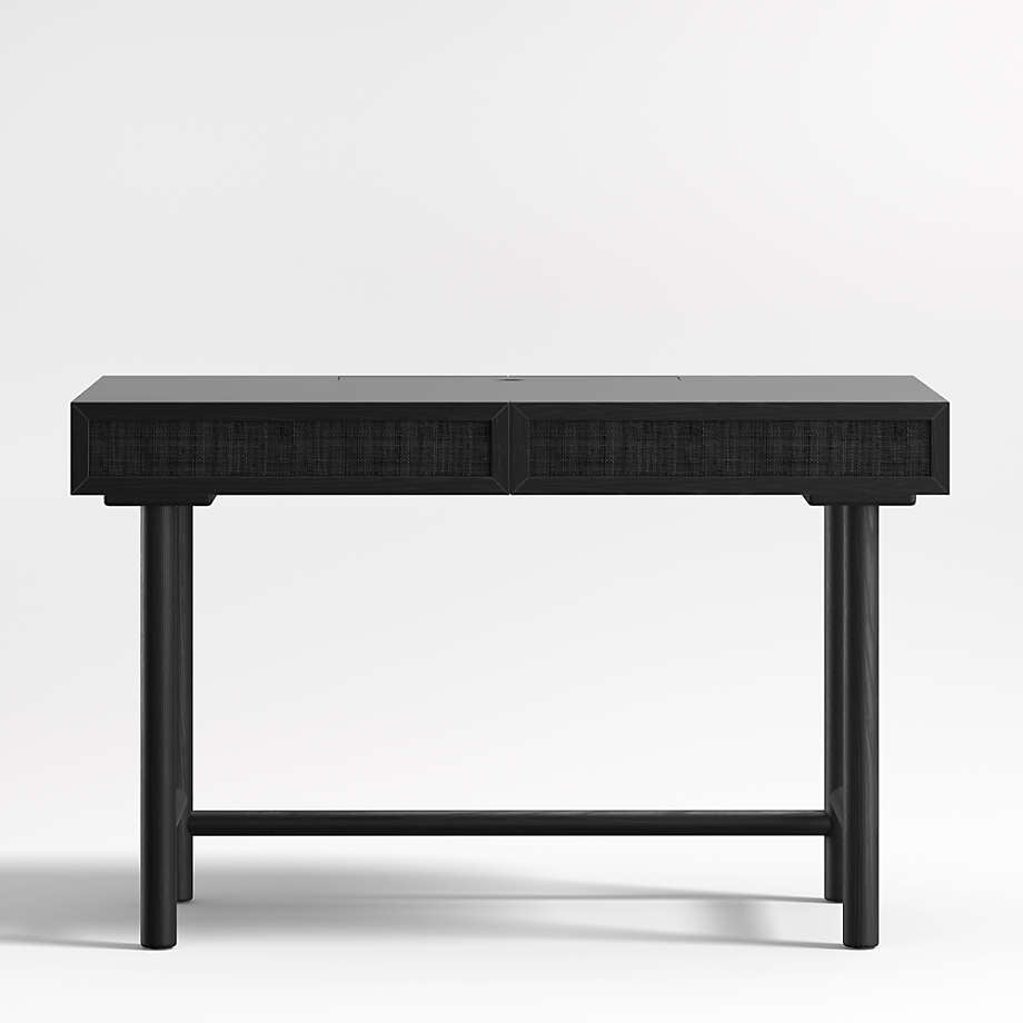 Emmer 48 Charcoal Oak Desk with Outlet