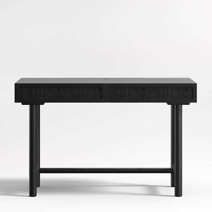 Emmer 48 Charcoal Oak Desk with Outlet