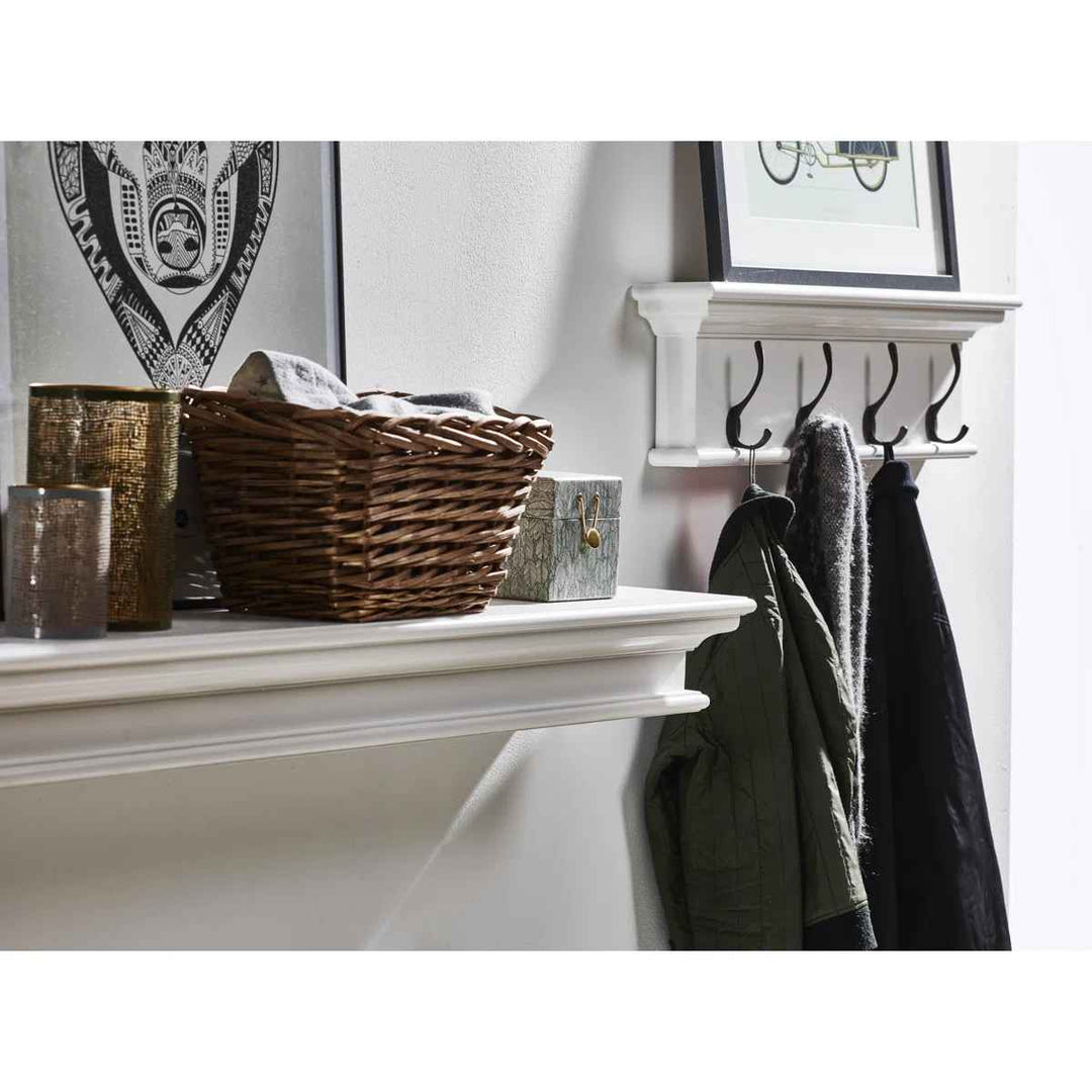 Halifax 4 Hook Wall Mounted Coat Rack