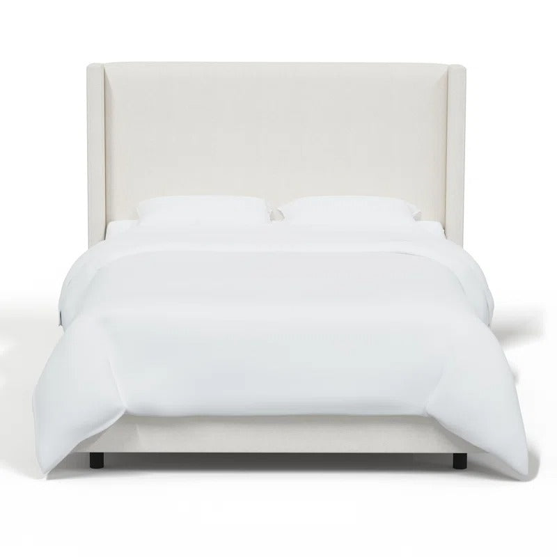Hanson Upholstered Wingback Bed Full
