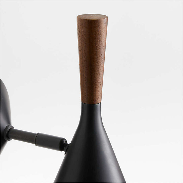 Weston Black Mid Century Modern Wall Sconce Light