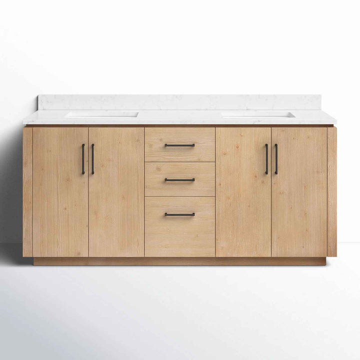 Cloverfield Double Bathroom Vanity with Cultured Marble Top