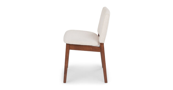 Nosh Chalk Gray Walnut Dining Chair Set Of 2