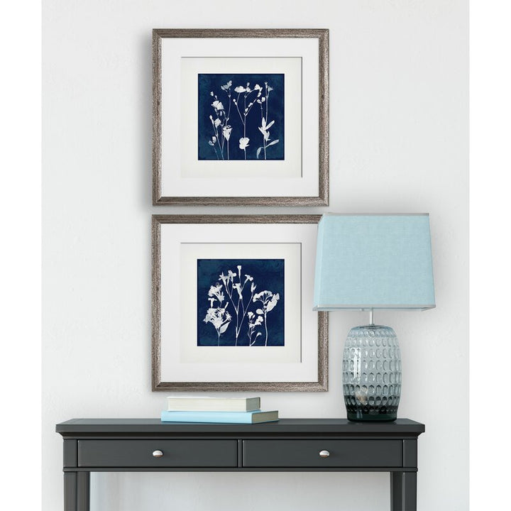Cyanotype Botanical I 2 Piece Framed Print Set  2