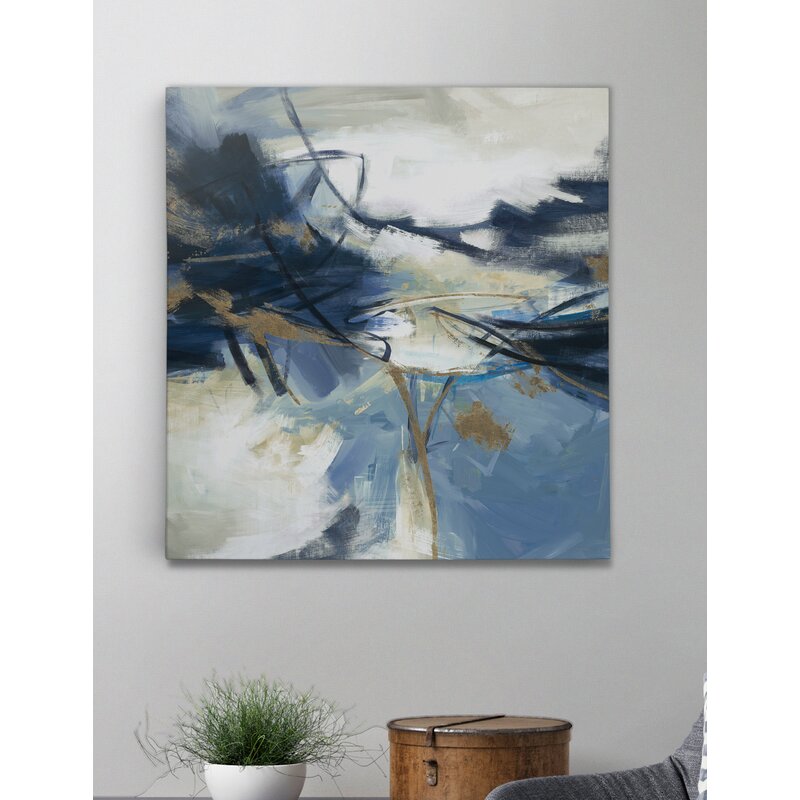 Gold Rush V1 Painting Print on Wrapped Canvas Unframe