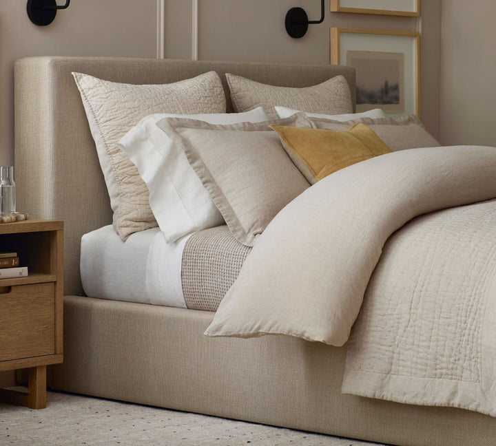 Belgian Flax Linen Handcrafted Quilt-Twin