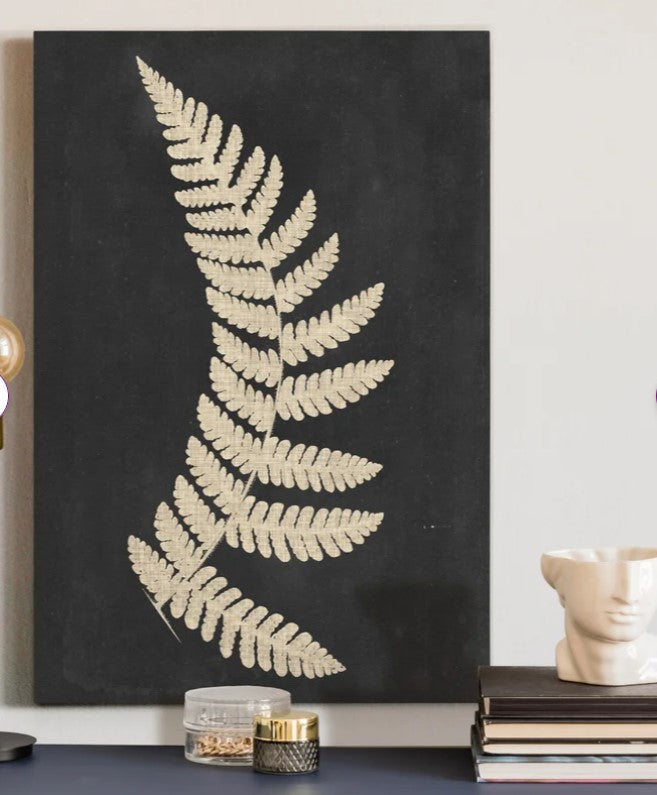 Linen Fern IV Wrapped Canvas Print 16"x20"