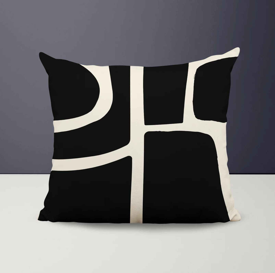Banksy Abstract Spun Polyester Throw Pillow-17"x17"