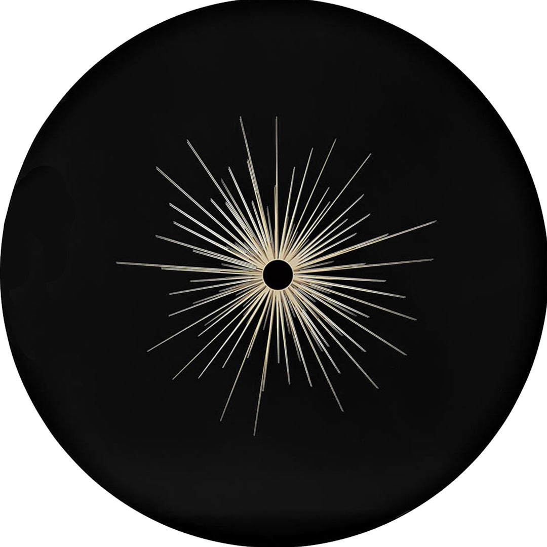 Caracole Total Eclipse Modern Black Wood Round Dining Table