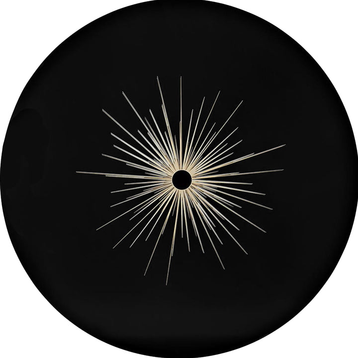 Caracole Total Eclipse Modern Black Wood Round Dining Table