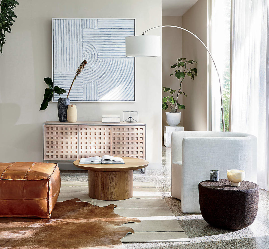 BIG DIPPER ARC BRUSHED NICKEL FLOOR LAMP