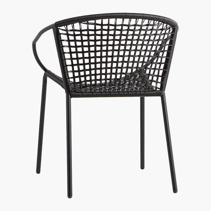 Sophia Black Outdoor Dining Armchair