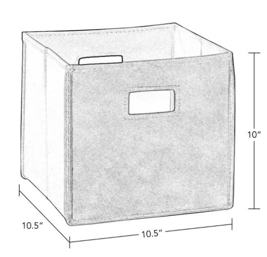 2pc Folding Toy Storage Bin Set